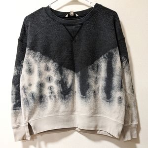 American Eagle Inside-Out Fleece Crewneck Sweatshirt Tie Dye